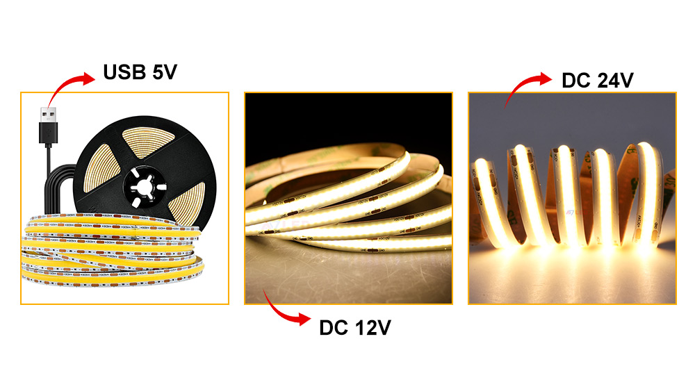 LED-streifen 5V vs 12V